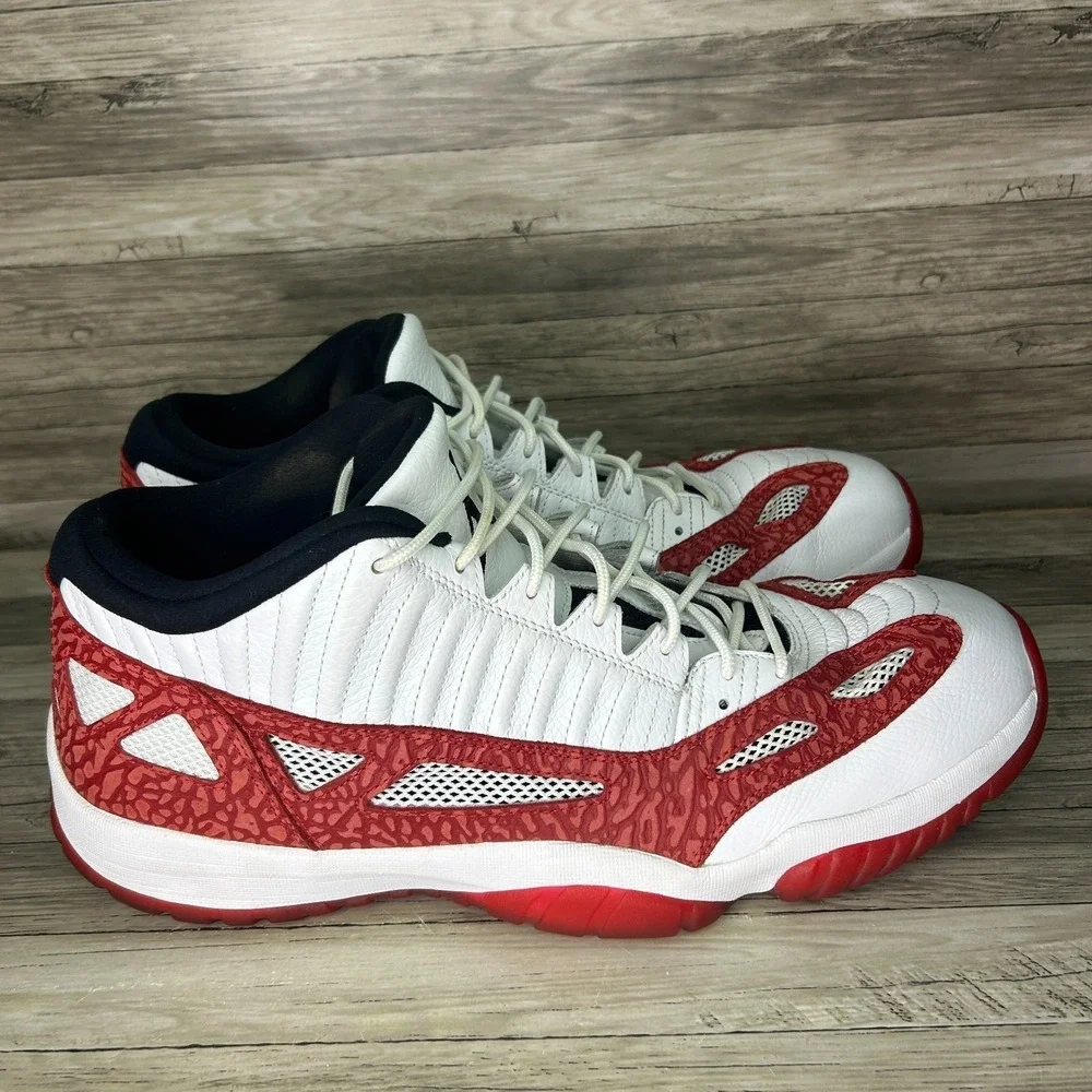 Nike Air Jordan 11 Retro Low IE Gym Red Men's Size 16 Shoes 919712-101 Sneakers
